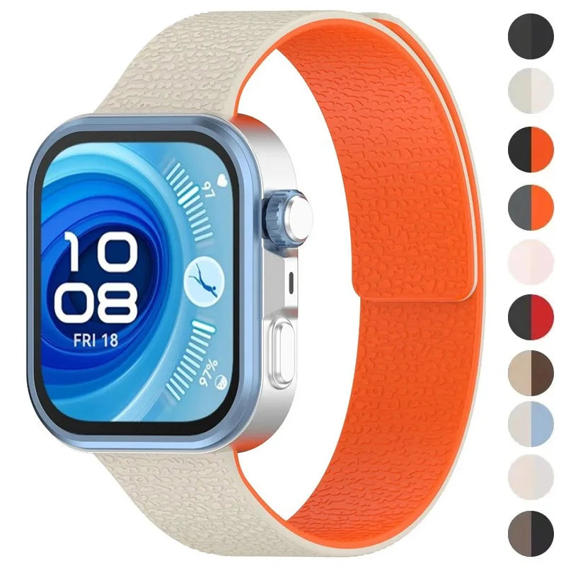 Magnetic Bracelet for Huawei Watch Fit4/4 Pro Band Silicone Loop Watchband for Huawei Watch Fit3 Fit4 Smartwatch Accessories