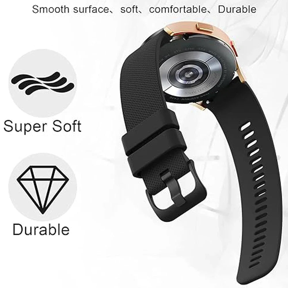 20/22mm Silicone Strap For Garmin Venu 4 45mm 3 Sq 2 Plus/Vivoactive 4 5 6 Watchbands Bracelet For Garmin Forerunner 570 265 255