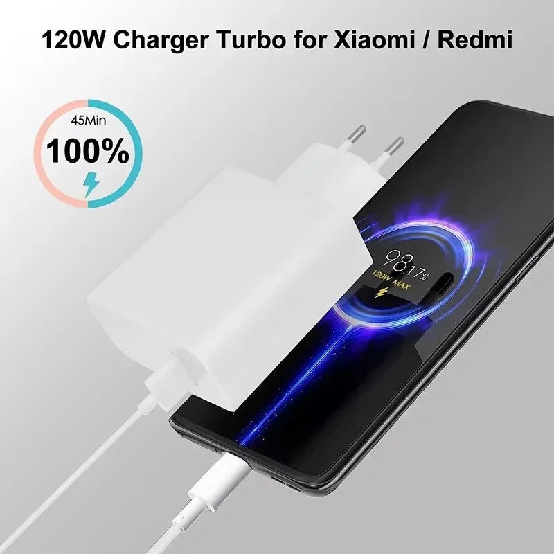 For XIAOMI 67W Charger Cargador Hyper Turbo Charge Adapter 67W Fast Charging Cable For Mi 15T 13T 13 12 Lite Poco X5 Pro F5 F4