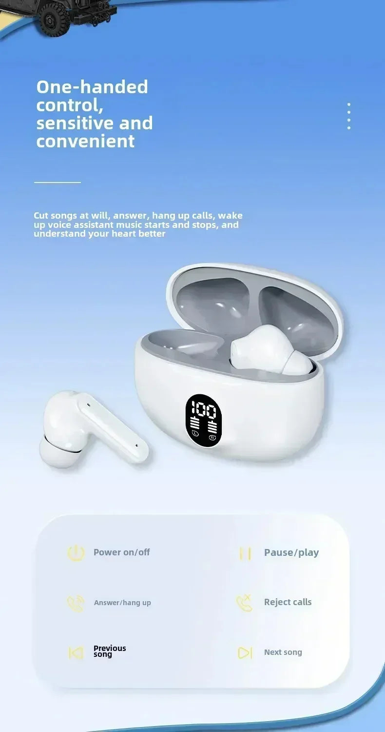 Fone Bluetooth Headphones TWS Wireless Headphones Earphone Bluetooth Earphones Waterproof Headset Mic for all smartphones