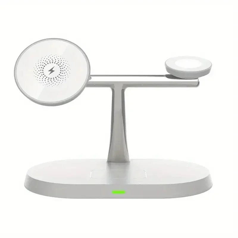 NEW Magnetic Wireless Charger Stand For iPhone 16 15 14 13 12 Pro iWatch 9 8 Airprods 3 In 1  Fast Charging Station