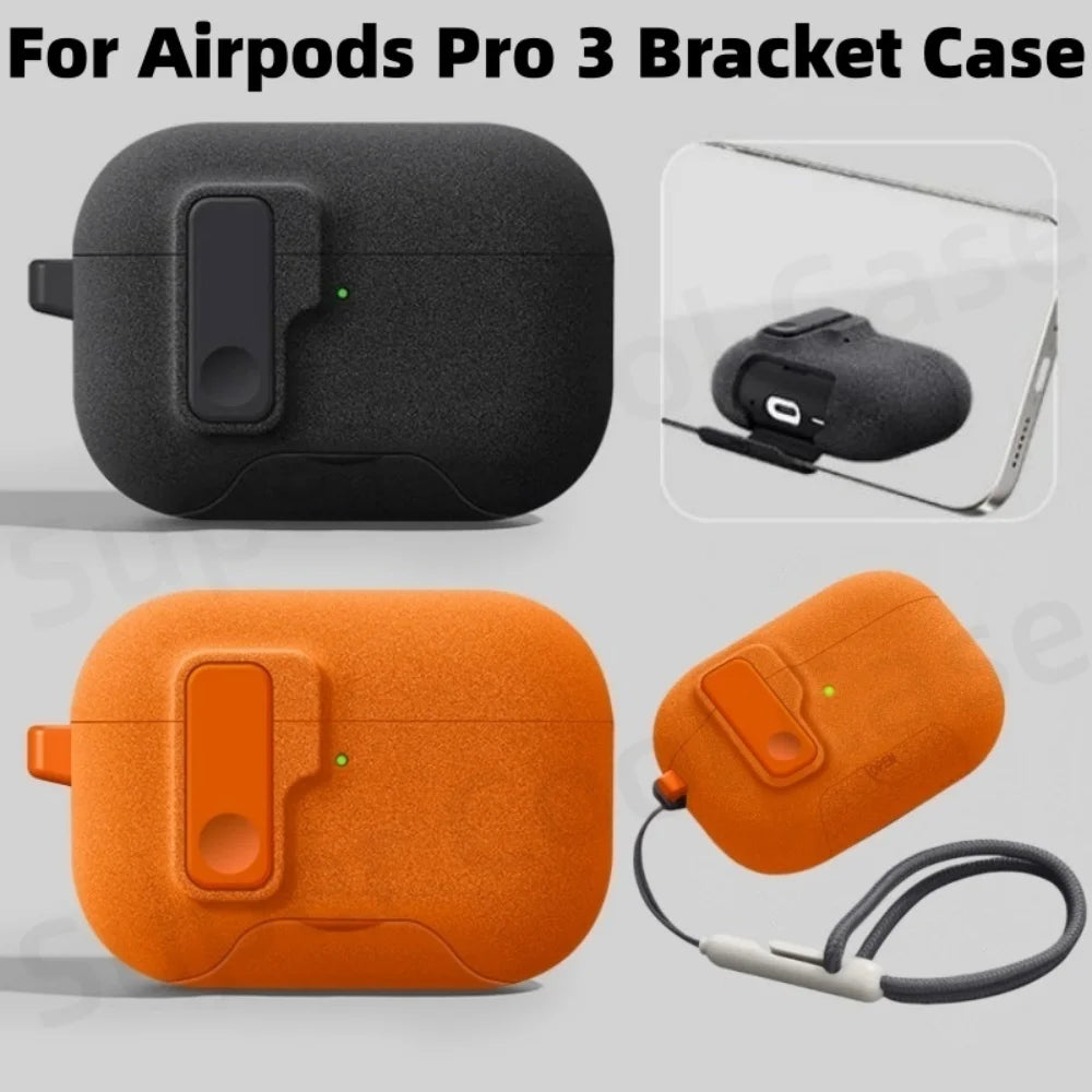 for AirPods Pro 3 Case with Phone Holder For AirPods Pro 3 Case Automatic Magnetic Lock with Cleaning Kit Case for AirPods Pro 3