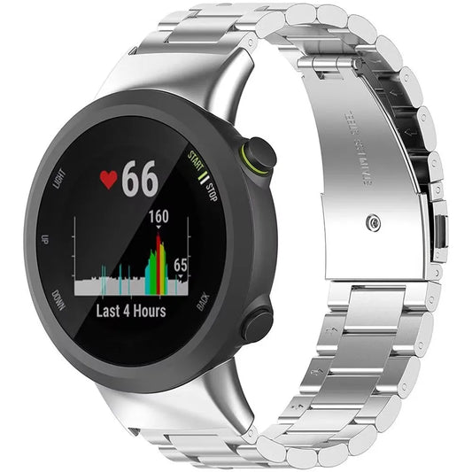 High-end Stainless Metal Steel Strap For Garmin Forerunner 45 45S Garmin Swim 2 Smart Watch Band Replacement Bracelet Correa