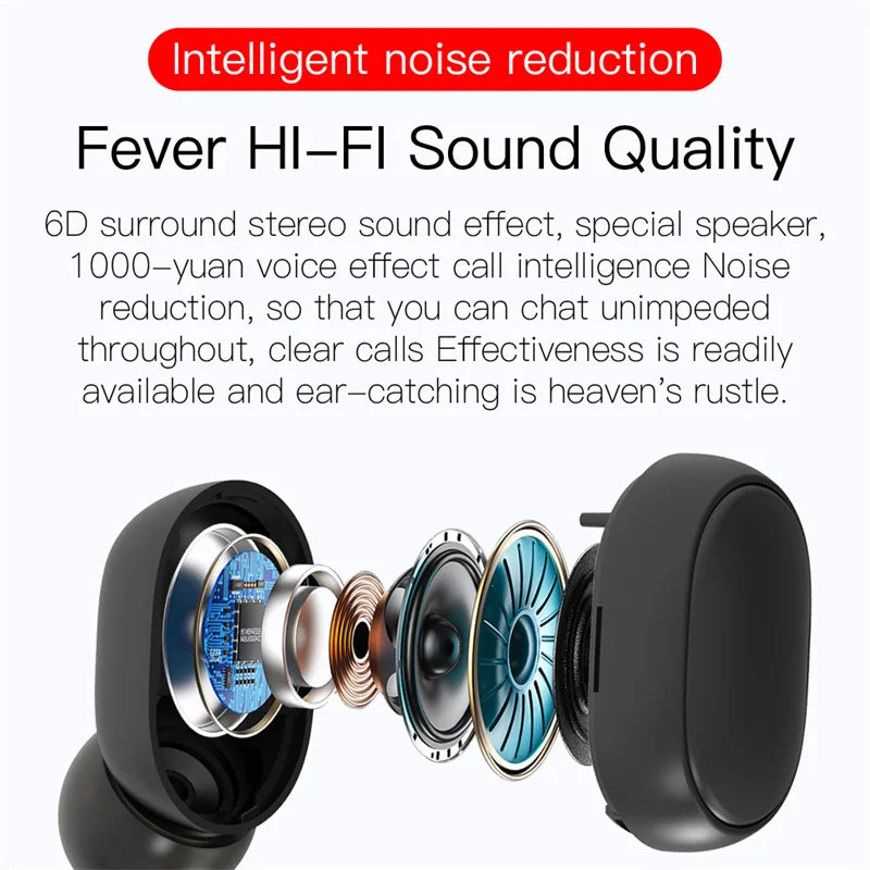 Digital Display Wireless Bluetooth Earphone Sports Running Stereo Bluetooth Earbuds For iPhone Xiaomi Huawei Samsung Headphones