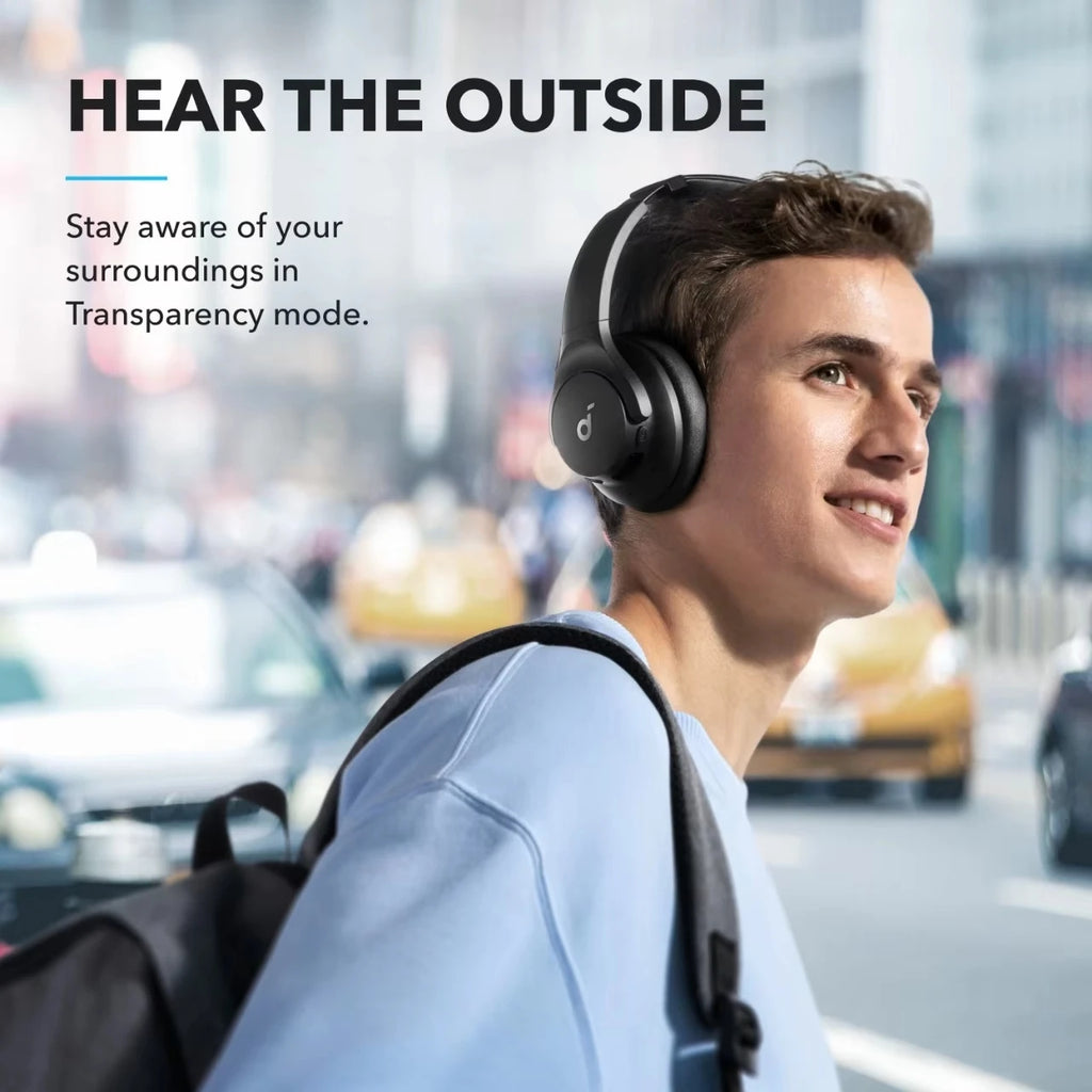 Anker soundcore Q20i 40H Long ANC Playtime Hybrid Active Noise Cancelling Wireless Over-Ear Bluetooth Headphones