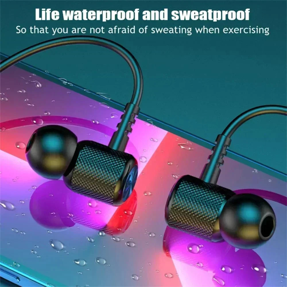 New Wireless Headphones Bluetooth Neckband Magnetic Earphones Sport Running Earbuds Waterproof Bluetooth 5.3 Headset With Mic