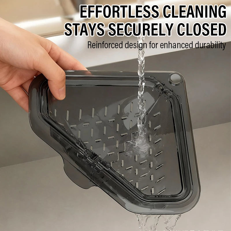 Triangle Magnetic Sink Drain Basket Hanging Vegetable Fruit Drainage Strainer Kitchen Filter Accessories Food Waste Collector