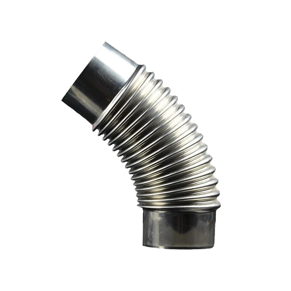45 Degree Elbow Pipe Chimney Liner Bend Stainless Steel Multi Flue Stove Pipe Gas Water Heater Exhaust Pipe 60/70/80mm