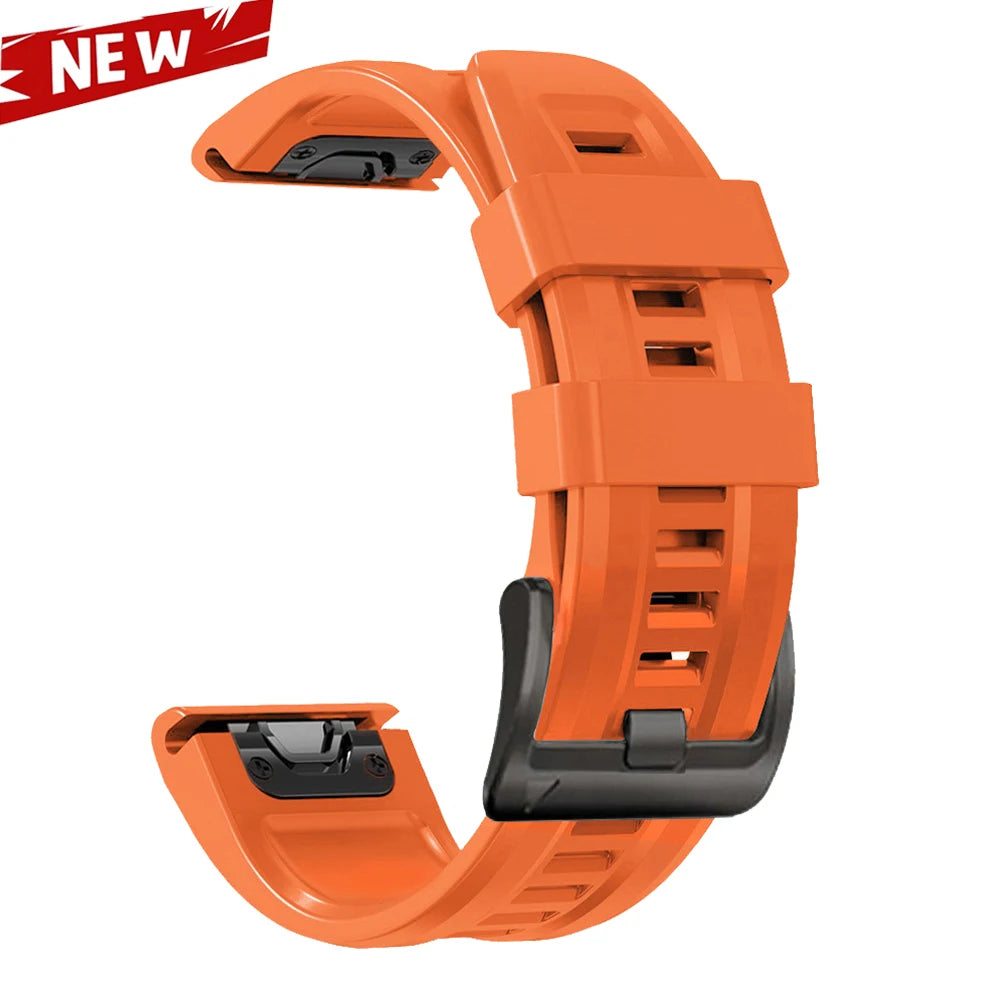 QuickFit 26 22mm Silicone Sport Watch Band for Garmin Fenix 7 7X PRO 6 6X GPS 5 5X Plus 3 HR Epix Pro instinct 2X Strap Bracelet