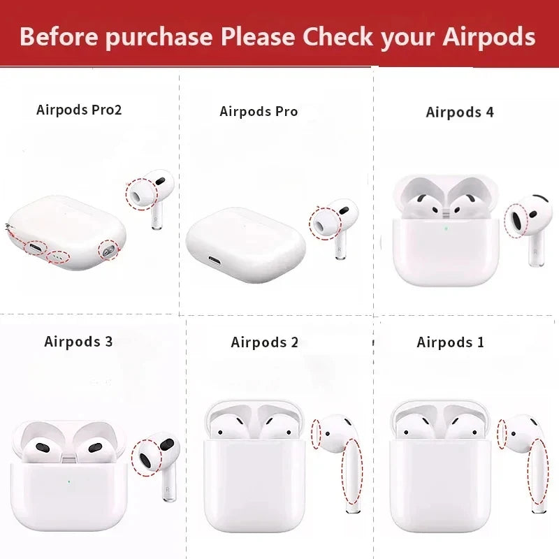 Safety Lock Buckle Shockproof Case For AirPods 3 4 Wireless Earphones Protective Case For AirPods Pro 2 1 Headphones Accessories