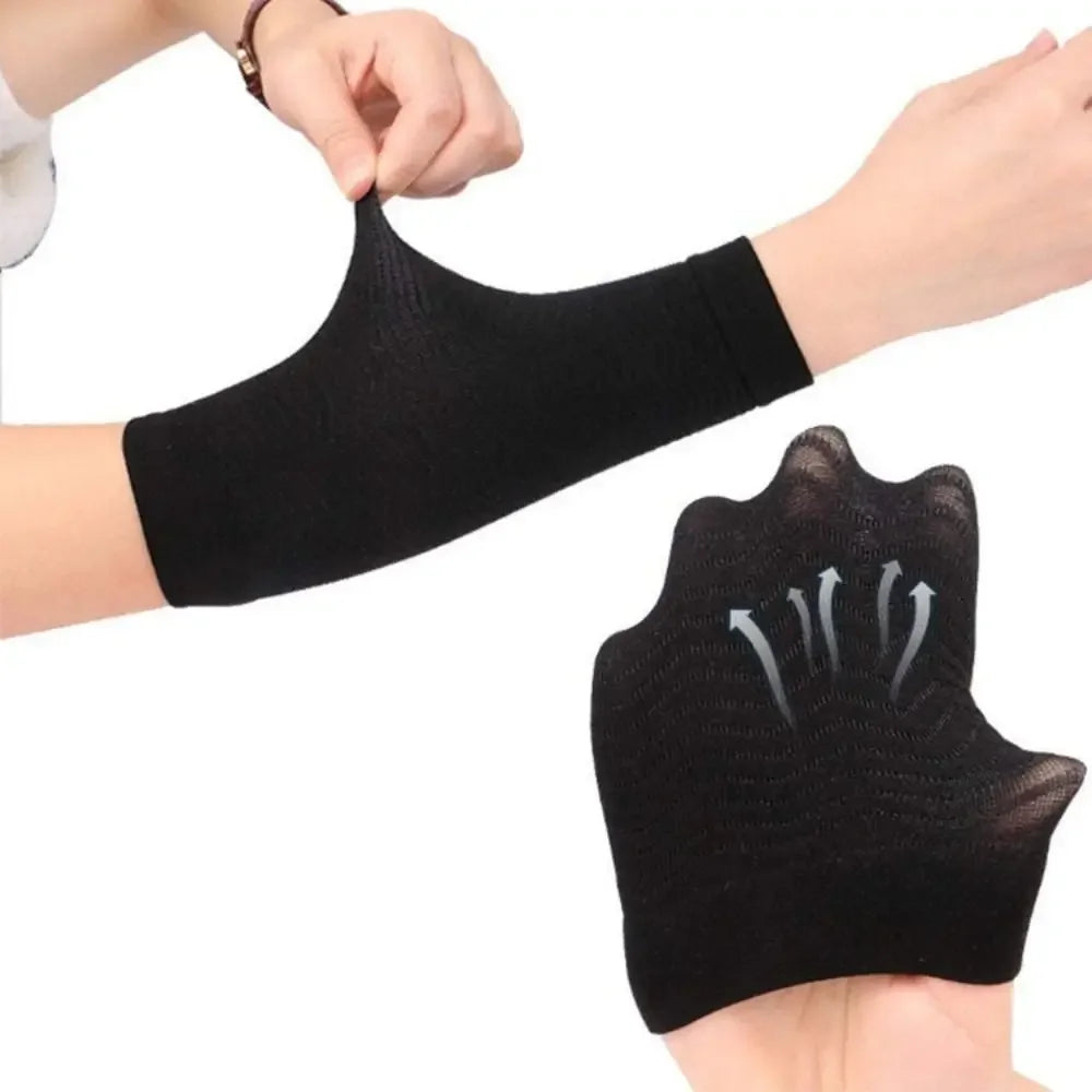 1Pair Elasticity Compress Elbow Support Absorb Sweat Arm Bandage Yoga Arm Sleeve UV Protection Lightweight Elbow Brace Gym Sport