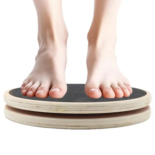 Waist Twisting Disc AB Disc Machine Wooden Disc Sculpture Twist With Handles Workout Training Board Body Trainer For Hips And