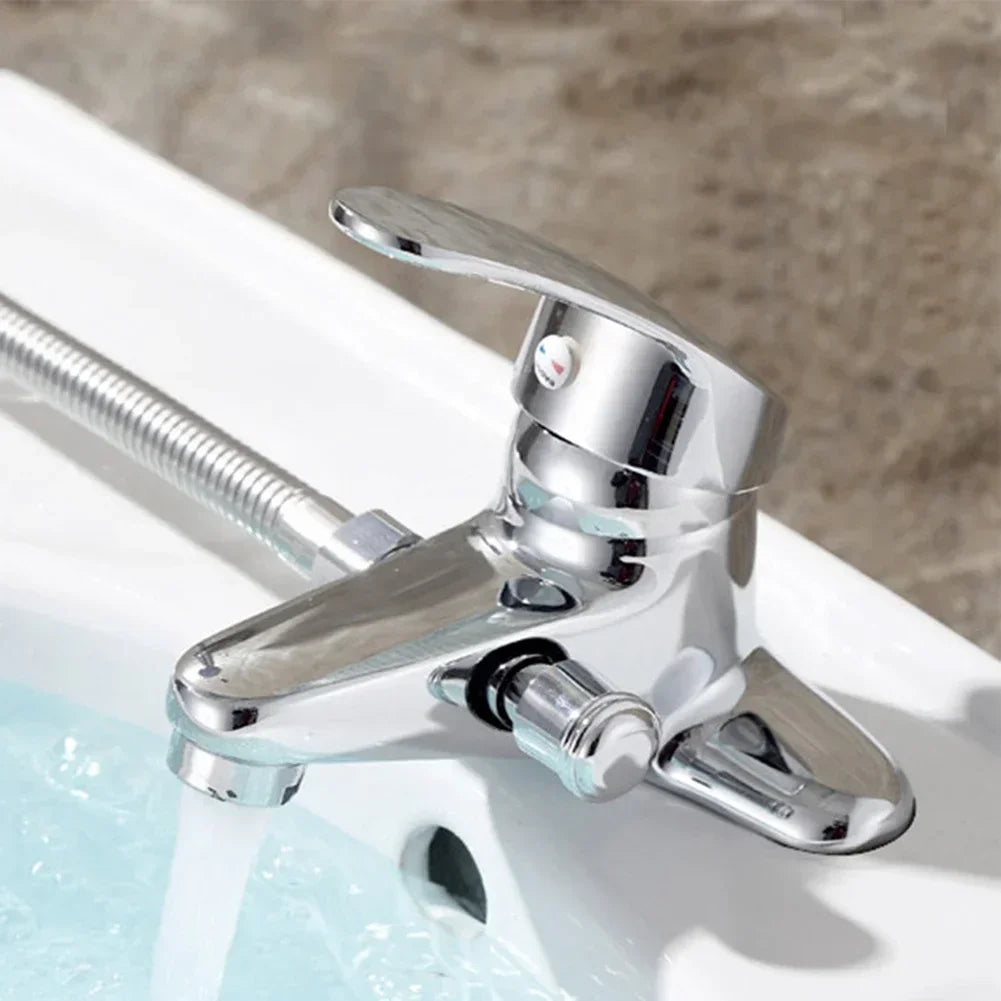 Bathroom Mixer Faucets Deck Mounted Shower Faucet Household Toilet WashBasin Hot and Cold Tap Multifunctional Chrome Faucet