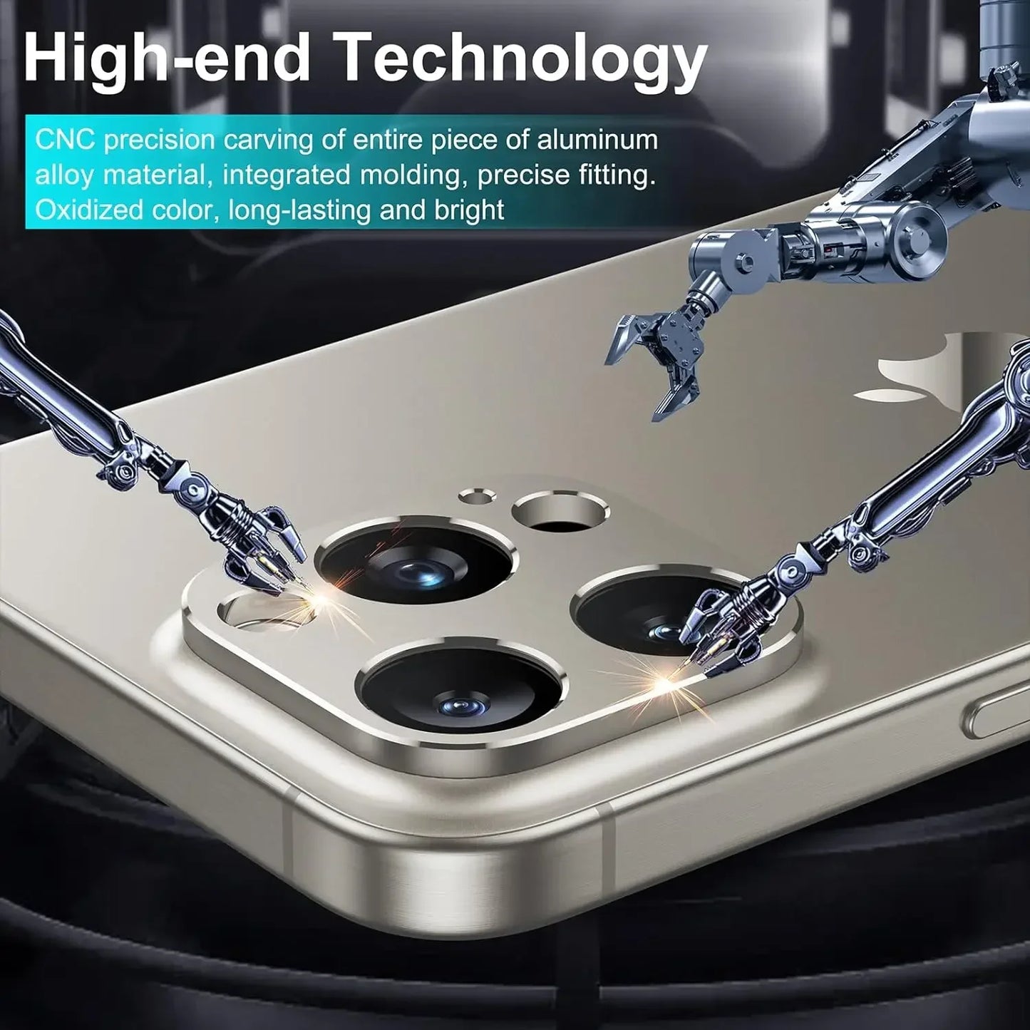 Metal Camera Lens Protector For IPhone 16 15 Pro Max 14 13 Pro Max 12 13 Mini 17Pro Protection Cover Accessories