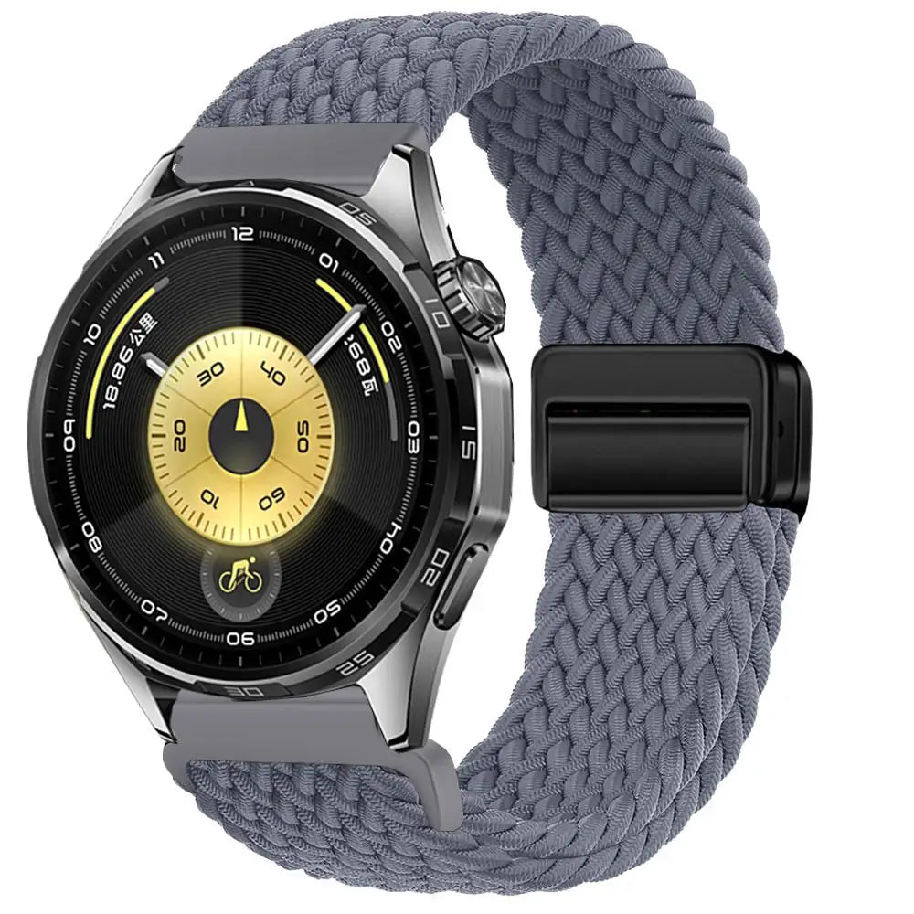 Magnetic Braiede Nylon Loop Band for HUAWEI watch GT 6 pro 46mm elastic Accessories Bracelet correa gt6 gt5 22mm watch straps
