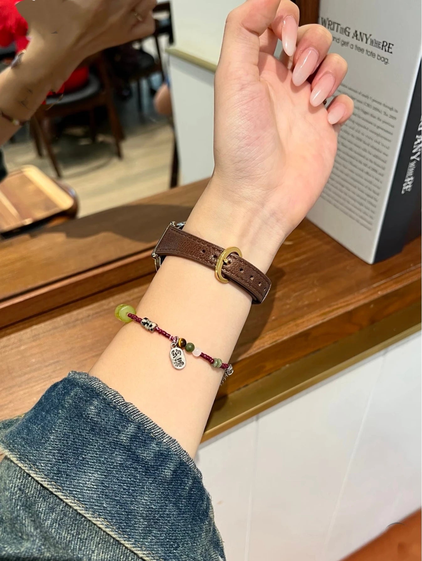 for Redmi watch5/4 strap, leather loop wristband, for Xiaomi smart sports watch strap