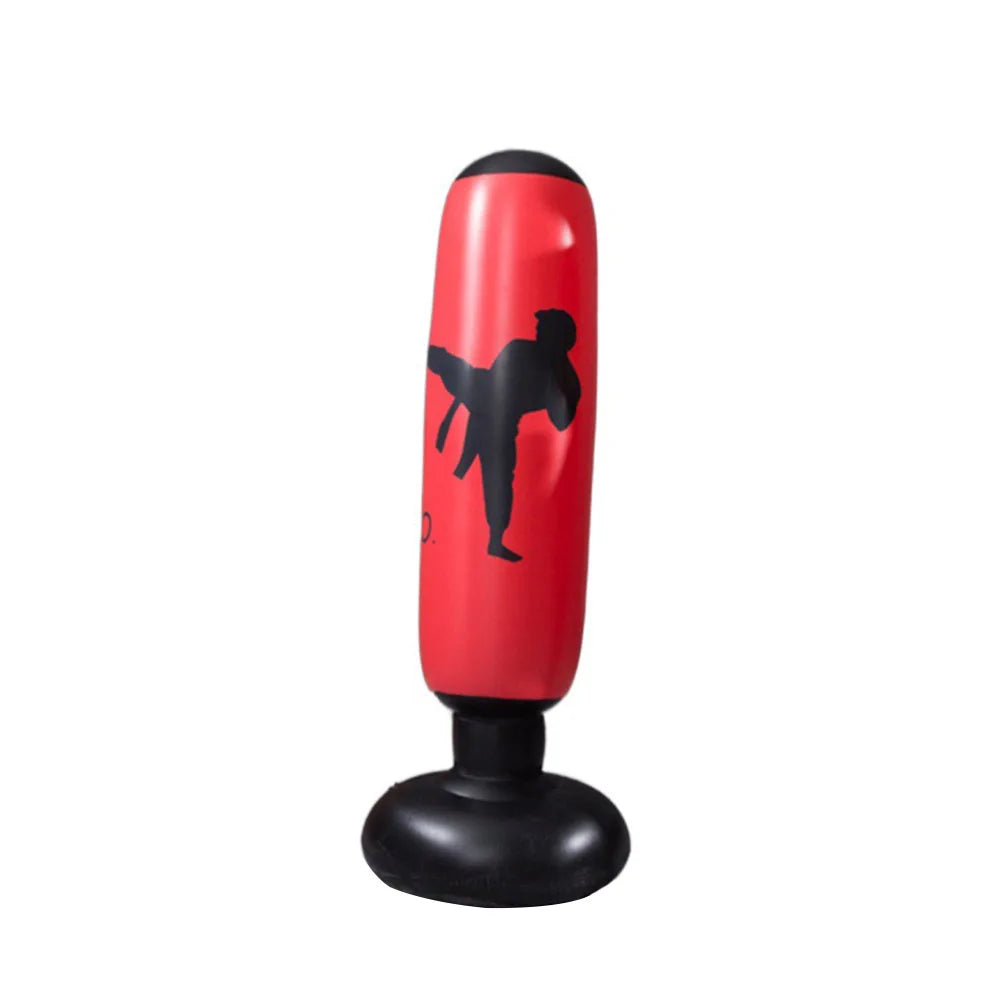 160cm Inflatable Boxing Bag Adult Children Punch Kicking Sandbag PVC Inflatable Tumbler Gym Kids Boxing Training Target