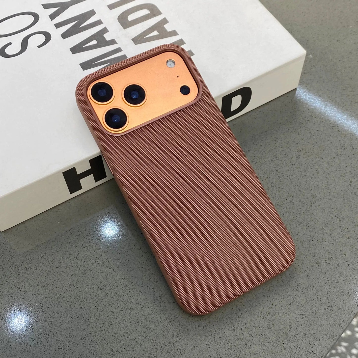 Luxury Tech Woven Magnetic Wireless Charge Phone Case for iPhone 17 Air 16 15 14 13 Pro Max For Magsafe TechWoven Texture Cover