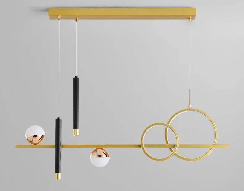 Modern Minimalist Led Pendant Lights with Remote Control Spot Lamp for Kitchen Table Dining Room Office Chandelier Decor Fixture