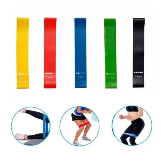 1/5/6pcs Yoga Resistance Rubber Bands Indoor Outdoor Fitness Equipment 0.35mm-1.1mm Pilates Sport Training Workout Elastic Bands