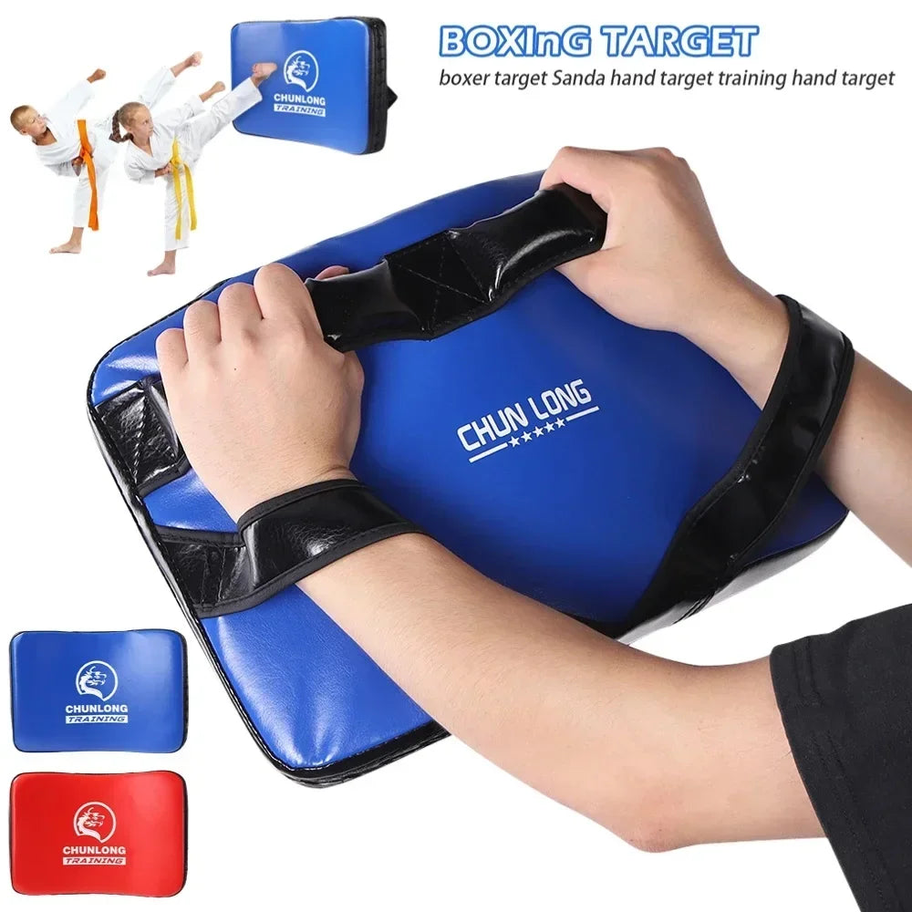 PU Leather MMA Muay Thai Sanda Karate Foot Target Taekwondo Boxing Kicking Pad Thicken Fitness Punching Bag Boxing Target Mat