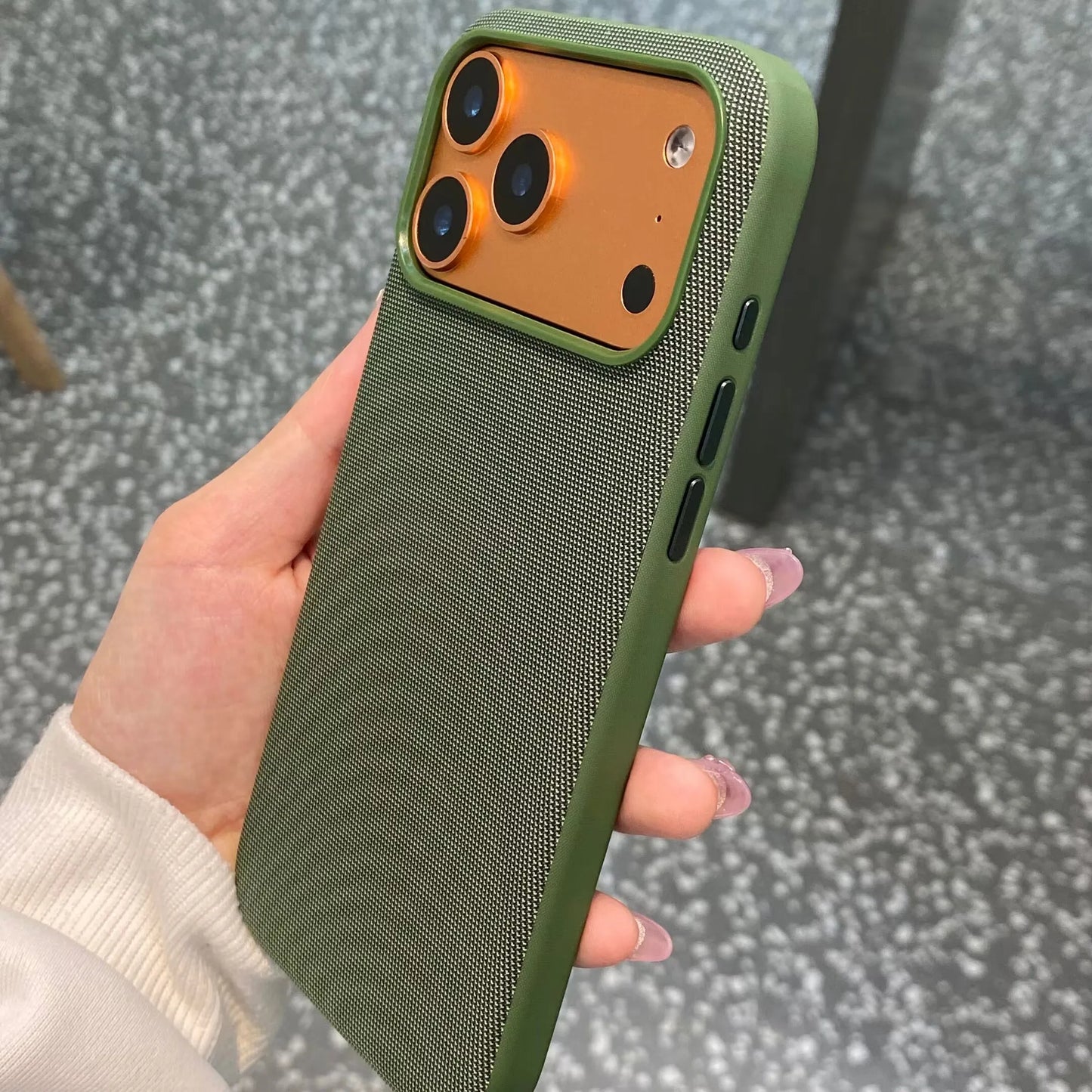 Luxury Tech Woven Magnetic Wireless Charge Phone Case for iPhone 17 Air 16 15 14 13 Pro Max For Magsafe TechWoven Texture Cover