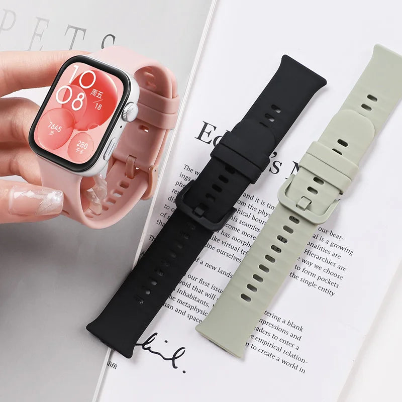 Sport watchband For Huawei Watch FIT4 pro Strap smartwatch Silicone correa Huawei Watch fit 3 fit4 Band Official 1:1 Accessories