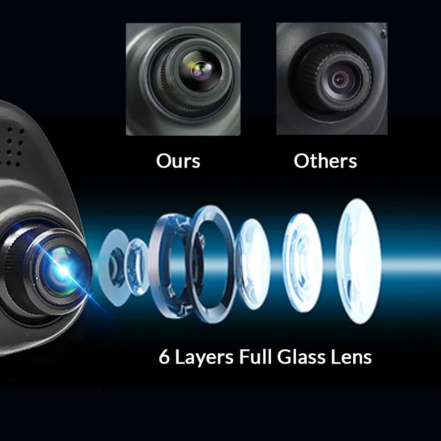 4.3 Inch 1080P Dual camera Dash Cam For Cars Optional 1080P Rear Car Camera Night Vision Loop Recording Wide Angle Car DVR Came