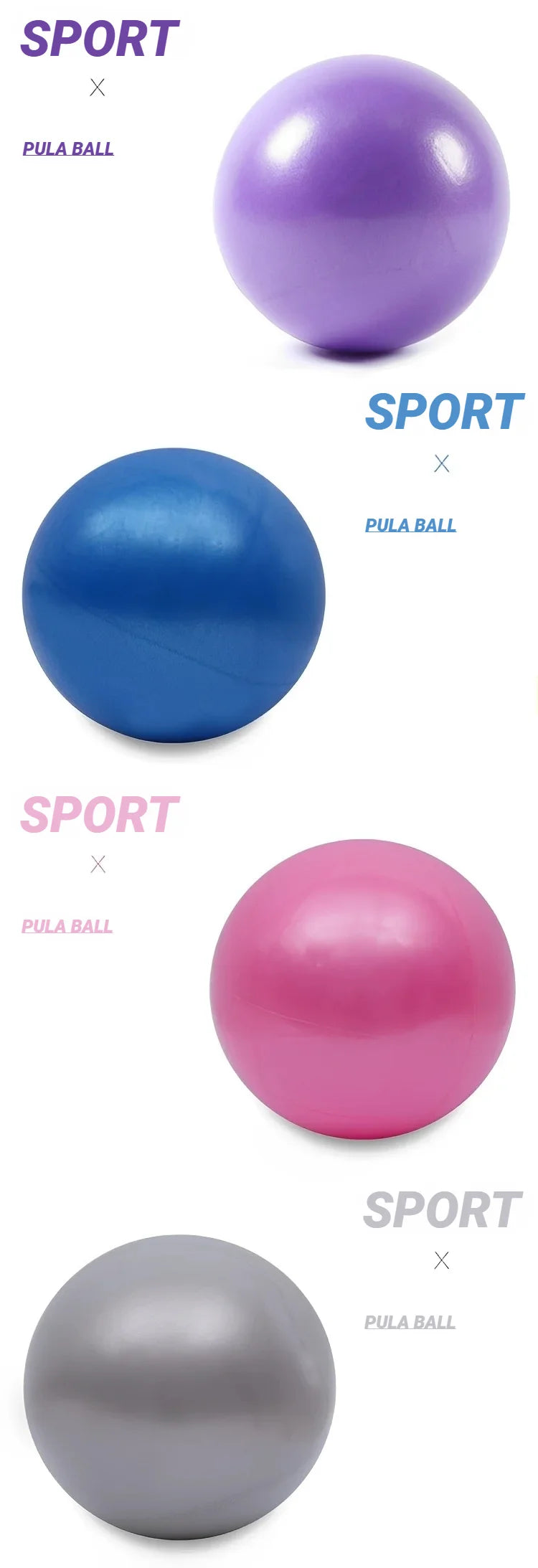 Yoga Pilates Explosion-Proof Ball Exercise Gymnastic Fitness Balance Gym Core Indoor Training Mini Balls Small Therapy Improves