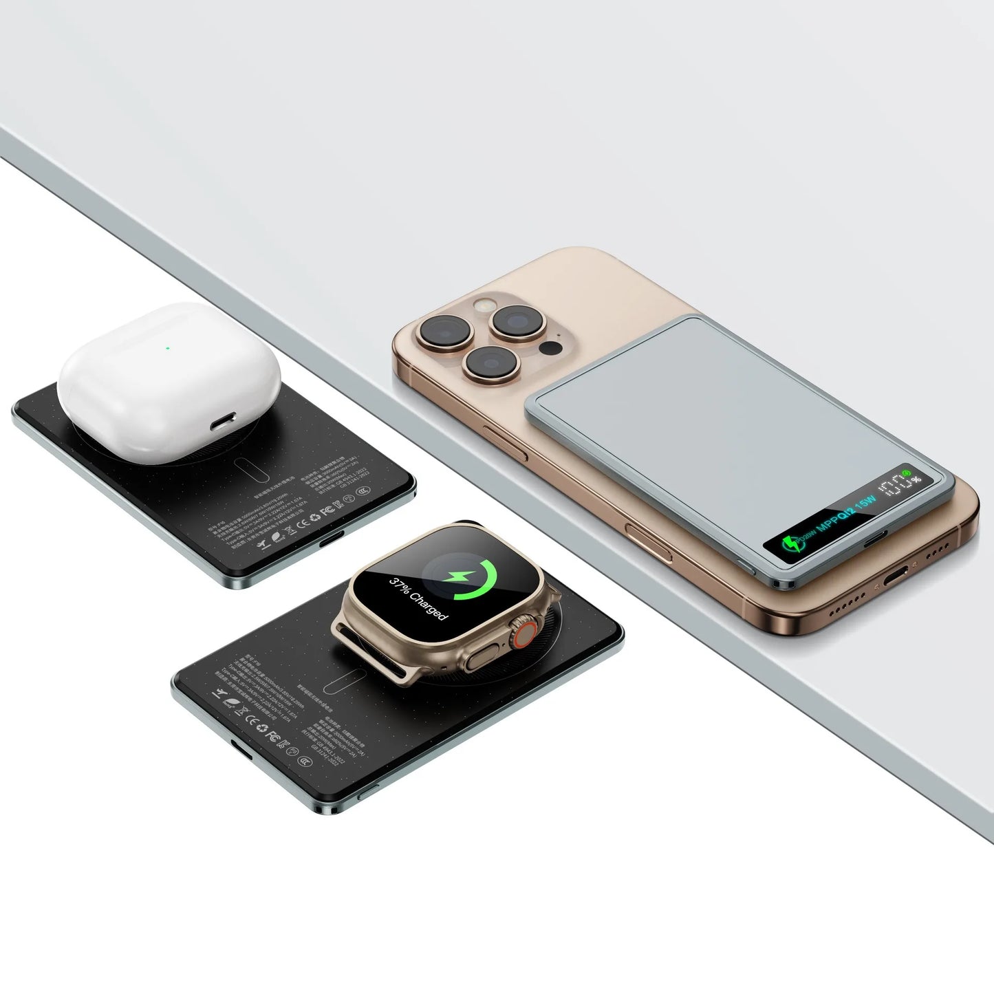 5000mAh/10000mah Fast Power Bank for MagSafe Magnetic Wireless External Battery [ CCC Certified] Color Display screen Powerbank