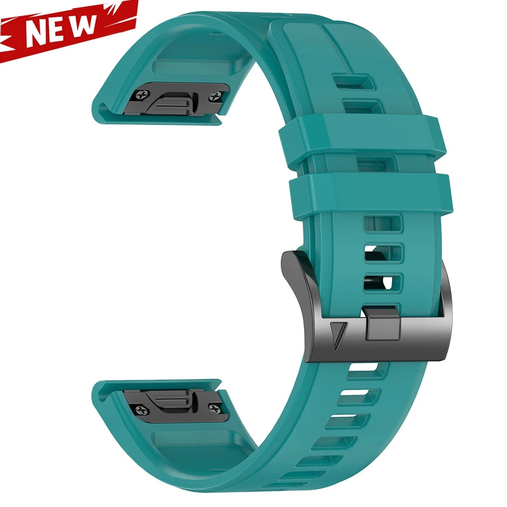 QuickFit 26 22mm Silicone Sport Watch Band for Garmin Fenix 7 7X PRO 6 6X GPS 5 5X Plus 3 HR Epix Pro instinct 2X Strap Bracelet