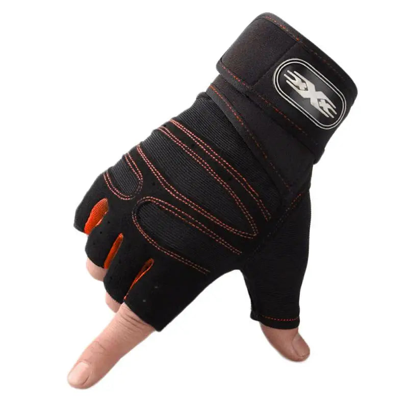Gym Fitness Heavyweight Training Gloves Men women Sports Body Building Half Finger Non-Slip Gloves Wrist Support Weightlifting