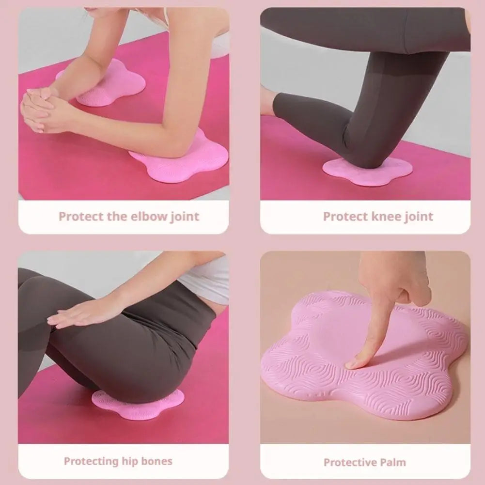 Portable Yoga Kneeling Cushion Thickened Flat Support Mat Knee Pad Portable Elbow Pad Yoga Mat Sports Fitness Pad