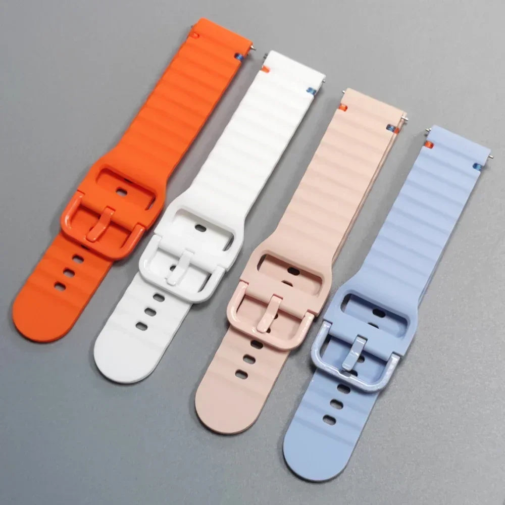 22mm Band For Garmin Forerunner 570 47mm 265 255 M Watch Strap For Garmin Venu 3/Vivoactive 4 Silicone Sport Breathable Bracelet