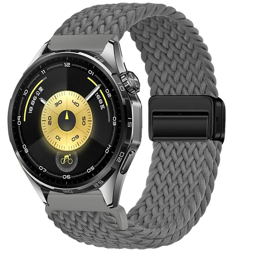 Magnetic Braiede Nylon Loop Band for HUAWEI watch GT 6 pro 46mm elastic Accessories Bracelet correa gt6 gt5 22mm watch straps