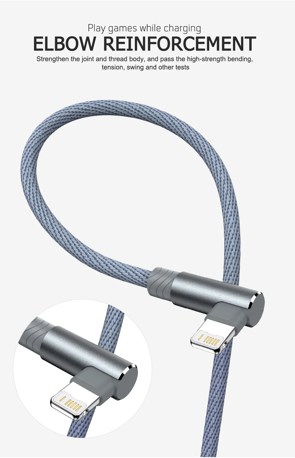 90 Degree USB Cable For iPhone 14 13 12 11 Pro Max X XR 6s 7 8 Plus 2m 3m Lead Mobile Phone Fast Charging Cord Data Charger Wire