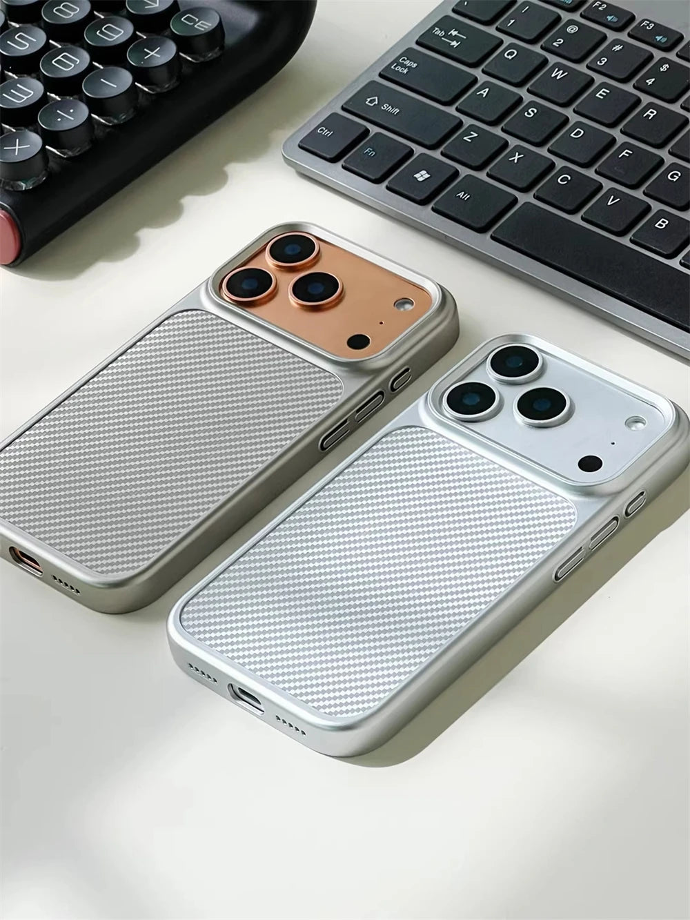 Luxury Business Carbon Fiber Pattern Hard PC Magnetic Case For iPhone 17 16 15 Pro Max For Magsafe Wireless Charging Matte Cover