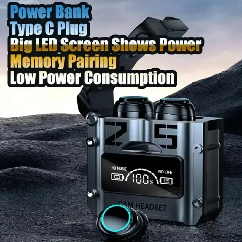 M25 Bluetooth 5.3 Earphones Noise Canceling Earbuds Wireless Headphones HD Call Stereo Sports Headsets With Mic