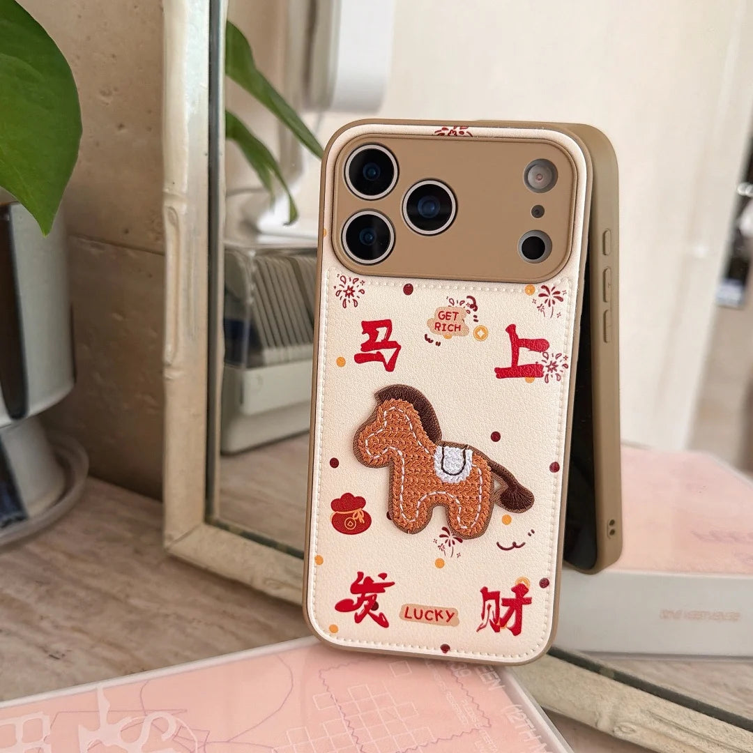 Fashion Creative China New Year Themed style Luck Phone Case For IPhone 17 Air 16 15 14 13 Pro Max X XR 14 Plus Protection Cover