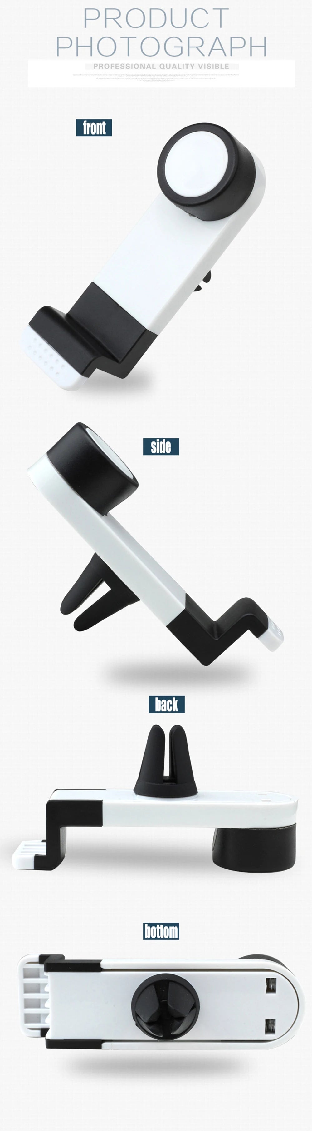 Portable Car Air Vent Mount for Mobile Phones 360 Degree Rotation Adjustment Compatible with 3.5-6.3 Inch Phones