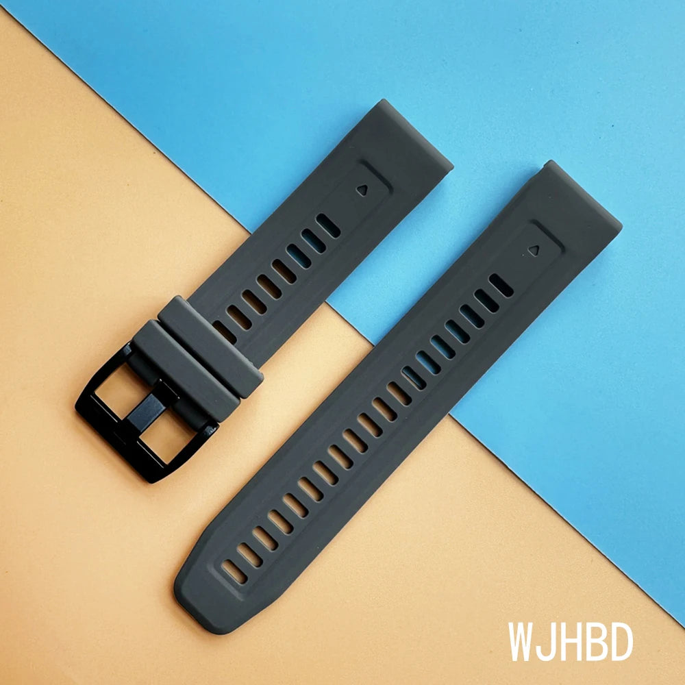 Sport Silicone Strap for Garmin Descent G2 G1 Mk3i Mk2 Mk1/Fenix 8 Pro E 7 7X 6 6X 5 5X/Epix Soft Bracelet 22/26mm Quickfit Band