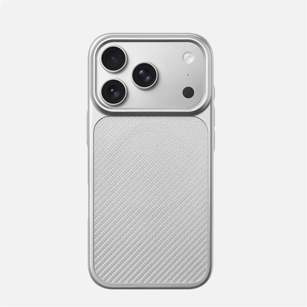 Luxury Business Carbon Fiber Pattern Hard PC Magnetic Case For iPhone 17 16 15 Pro Max For Magsafe Wireless Charging Matte Cover