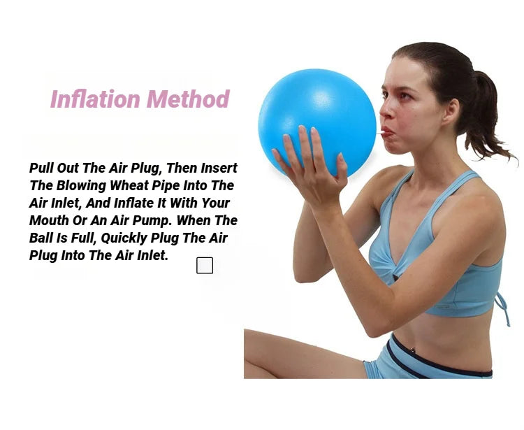 Yoga Pilates Explosion-Proof Ball Exercise Gymnastic Fitness Balance Gym Core Indoor Training Mini Balls Small Therapy Improves