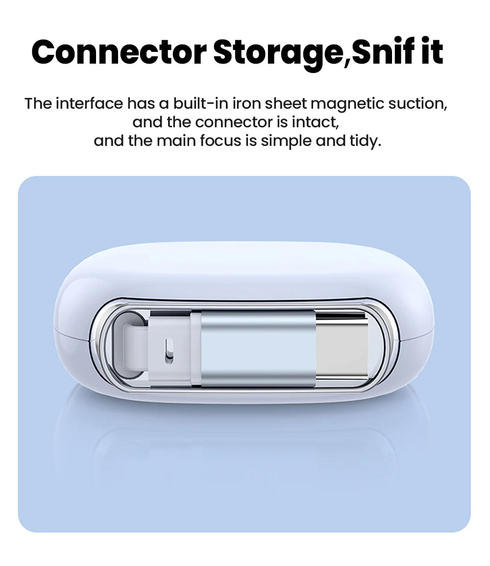 USB C to USB C Cable 100W for iPhone 16 15 Plus Pro Max Retractable Cable For MacBook iPad Fast Charger Cable Charger Data Wire