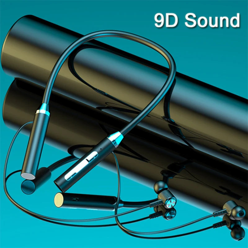Wireless Bluetooth Earphones Bluetooth 5.0 TWS Neckband Sports Running Headset IPX7 Waterproof Earbuds Noise Reduction Headphone