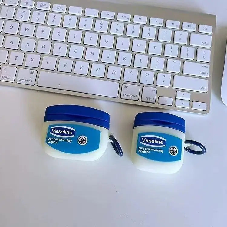 For Airpods 1 2 3 4 Pro 2 3D Vaseline Designer Silicone Case Bluetooth Earphone Cover For Airpods Charging Box Case With Hook