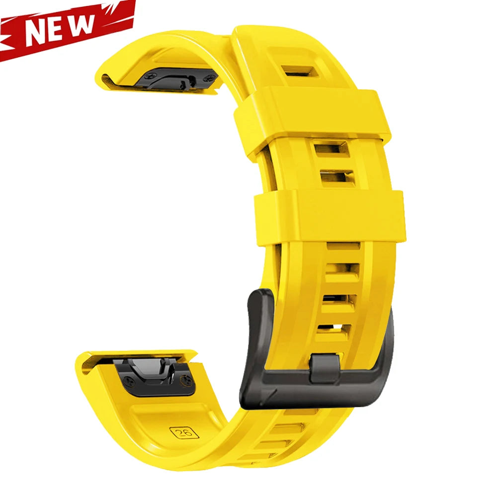 QuickFit 26 22mm Silicone Sport Watch Band for Garmin Fenix 7 7X PRO 6 6X GPS 5 5X Plus 3 HR Epix Pro instinct 2X Strap Bracelet