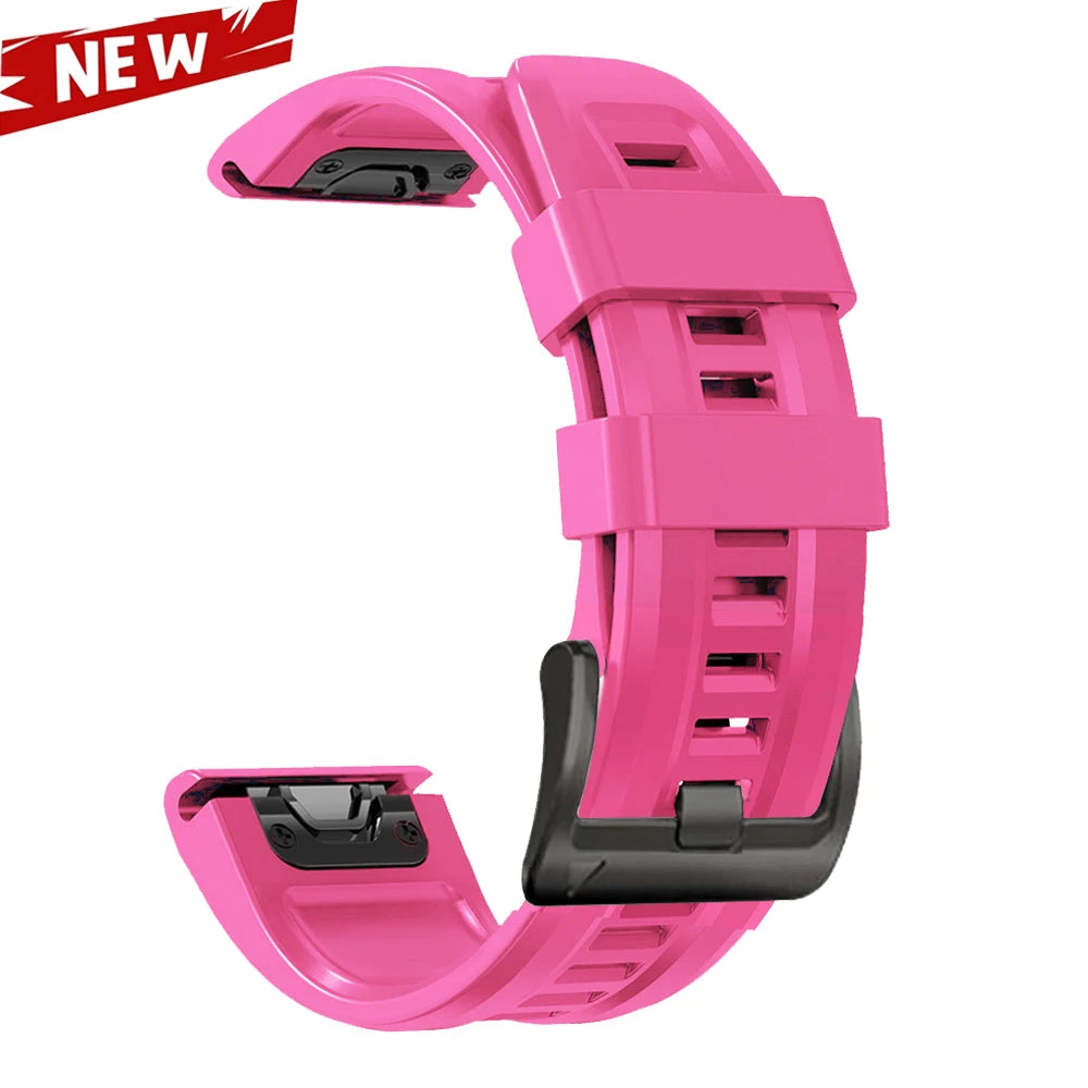 QuickFit 26 22mm Silicone Sport Watch Band for Garmin Fenix 7 7X PRO 6 6X GPS 5 5X Plus 3 HR Epix Pro instinct 2X Strap Bracelet
