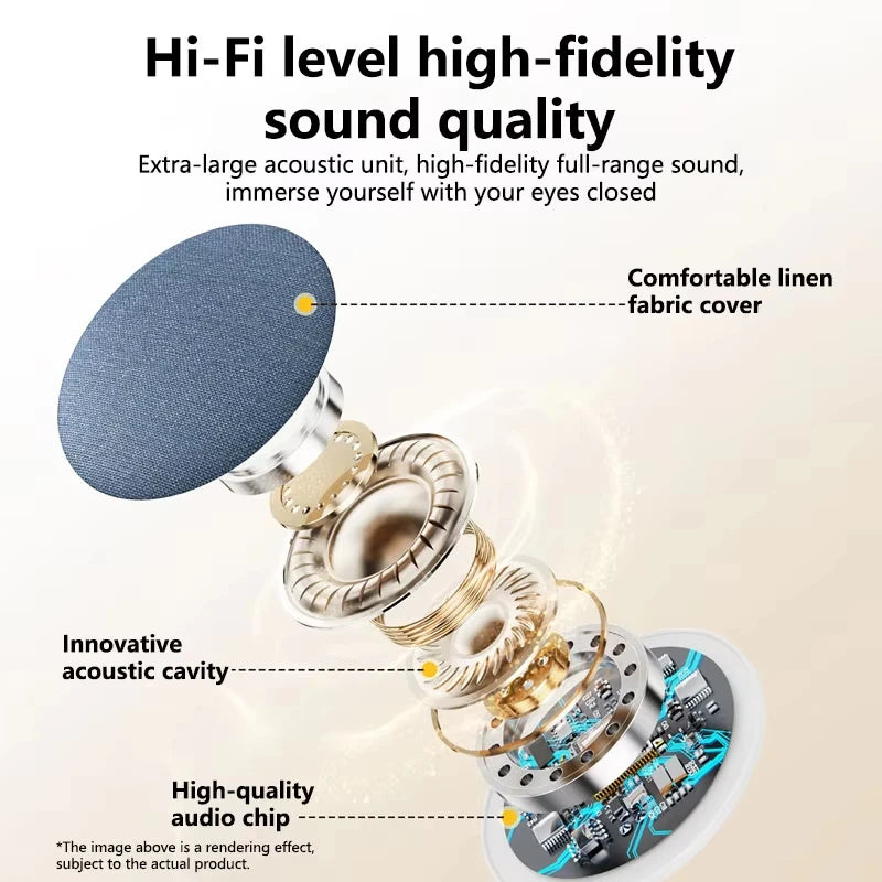 Mini Under Pillow Sleep Speaker Bluetooth 5.4 Hi-Fi Dynamic Sound Wireless Music Player Home Sleep Sound Equipment For Bedside