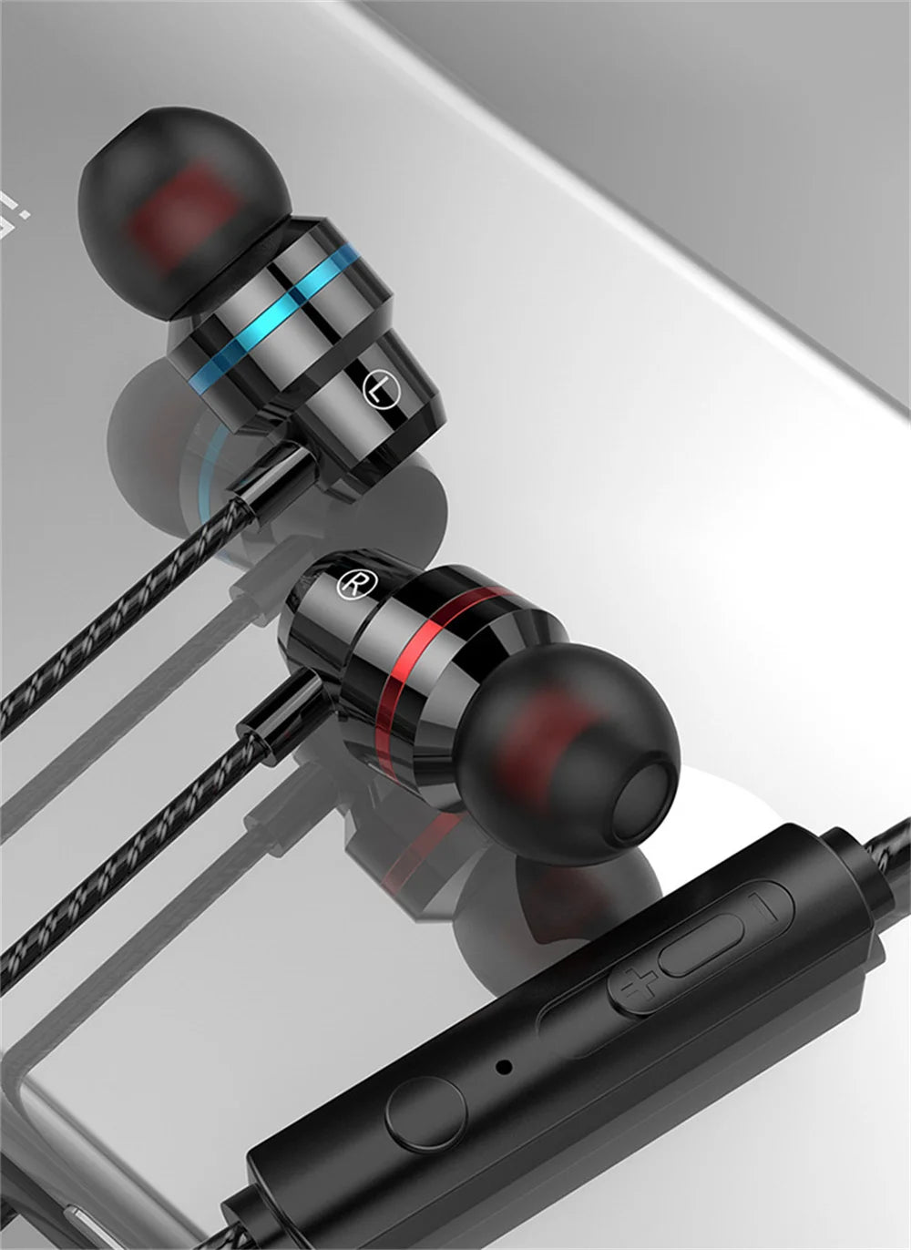 X6 Metal Earphones High Quality Bass Noise Reduction Headphones Sport Headset Auriculare MP3 Computer Headphones Wired Earphones